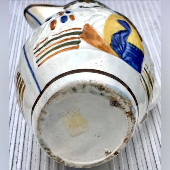 Vintage c. 1805 Admiral Nelson Captain Berry Prattware Pitcher Mug England - Picture 5 of 10